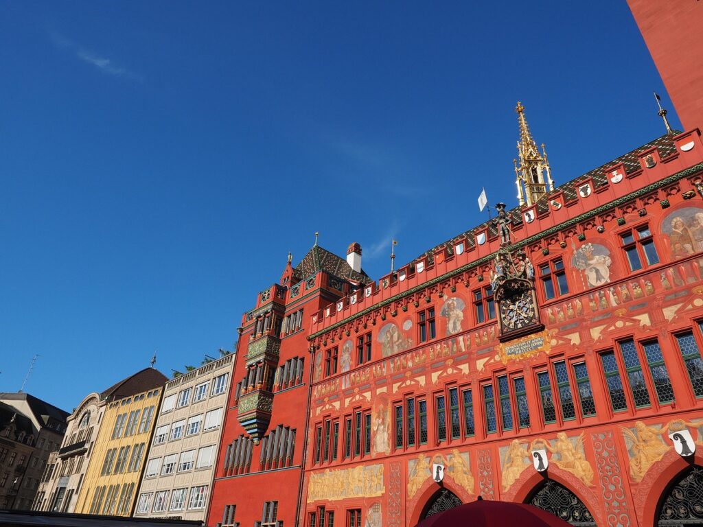 basel town hall, facade, town hall, basel, building, architecture, red, sandstone, representative building, basel marketplace, turret, exterior view, basel, basel, basel, basel, basel